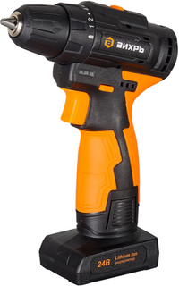 Аккумуляторная дрель-шуруповерт Вихрь ДА-24Л-2К/Б (72/14/24) ДА-24Л-2К/Б (72/14/24)