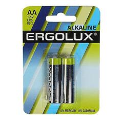 Батарейки Ergolux Alkaline LR6 (АА), 1,5В, 2 шт (BL2) Alkaline LR6 (АА), 1,5В, 2 шт (BL2)