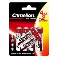 Батарейки Camelion Plus Alkaline АА (LR6), 6 шт (4+2LR6-BP) Plus Alkaline АА (LR6), 6 шт (4+2LR6-BP)