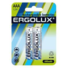Аккумуляторы Ergolux AAA 600mAh Ni-Mh, 2 шт (NHAAA600BL2) AAA 600mAh Ni-Mh, 2 шт (NHAAA600BL2)
