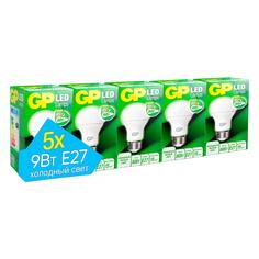 Светодиодные лампы GP LEDA60-9WE27-40K-2OS5, 5 шт LEDA60-9WE27-40K-2OS5, 5 шт