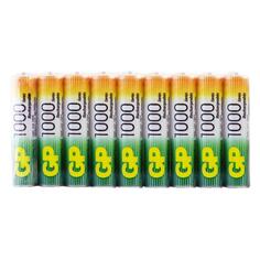 Аккумуляторы GP AAА (HR03) 1000mAh, 18 шт (100AAAHC-B18) AAА (HR03) 1000mAh, 18 шт (100AAAHC-B18)
