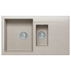 Мойка кухонная POLYGRAN BRIG-870 №14, серая (627376) BRIG-870 №14, серая (627376)