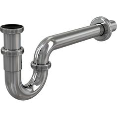 Сифон AlcaPlast для биде DN32, 5/4", металл (A45E) для биде DN32, 5/4", металл (A45E)