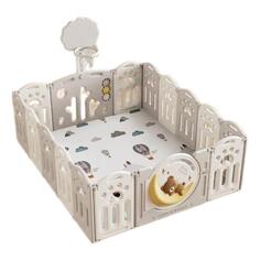 Манеж UNIX Kids DeLuxe, с баскетбольным кольцом и ковриком, 150x180 cм Grey (PPLX180WG) DeLuxe, с баскетбольным кольцом и ковриком, 150x180 cм Grey (PPLX180WG)