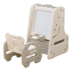 Игровой стол-трансформер UNIX Kids со стульчиком 3 в 1 Gray (PPT3IN1GRY) со стульчиком 3 в 1 Gray (PPT3IN1GRY)