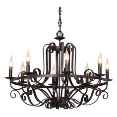 Люстра подвесная Vitaluce 8 ламп, Е14, 40Вт, коричневая (V1100/8) 8 ламп, Е14, 40Вт, коричневая (V1100/8)