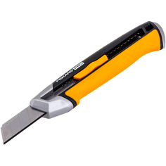 Нож строительный Fiskars CarbonMax, с выдвижным сменным лезвием, 18 мм (1027227) CarbonMax, с выдвижным сменным лезвием, 18 мм (1027227)