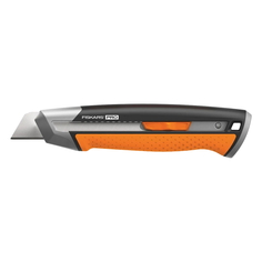 Нож строительный Fiskars CarbonMax, с выдвижным сменным лезвием, 25 мм (1027228) CarbonMax, с выдвижным сменным лезвием, 25 мм (1027228)