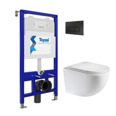 Комплект унитаза с инсталляцией Teymi T70011+T70203BM+T40110 T70011+T70203BM+T40110