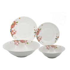 Столовый набор LAVENIR "Цветущая вишня", 19 предметов, белый (79996) "Цветущая вишня", 19 предметов, белый (79996)