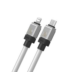 Кабель Baseus CoolPlay Series Fast Charging Cable Type-C/Lightning 1m White (CAKW000002) CoolPlay Series Fast Charging Cable Type-C/Lightning 1m White (CAKW000002)