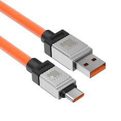 Кабель Baseus CoolPlay Series Fast Charging Cable USB-A/USB-C 100W 1m Orange (CAKW000607) CoolPlay Series Fast Charging Cable USB-A/USB-C 100W 1m Orange (CAKW000607)
