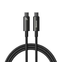 Кабель Baseus Tungsten Gold Fast Charging Data Cable USB-C/USB-C 3m Black (CAWJ040201) Tungsten Gold Fast Charging Data Cable USB-C/USB-C 3m Black (CAWJ040201)