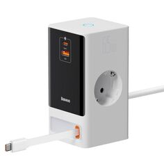 Сетевое зарядное устройство Baseus PowerCombo Digital PowerStrip Glacier White (PSLR000602) PowerCombo Digital PowerStrip Glacier White (PSLR000602)