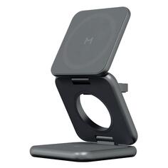 Беспроводное зарядное устройство Magssory Fold 3 в 1, для Apple, с магнитами, MagSafe Midnight (WCH023) Fold 3 в 1, для Apple, с магнитами, MagSafe Midnight (WCH023)