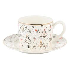 Чайная пара Gipfel Christmas, 250 мл, фарфор (42939) Christmas, 250 мл, фарфор (42939)
