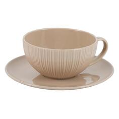 Чайная пара Gipfel Crema, 150 мл, костяной фарфор (51691) Crema, 150 мл, костяной фарфор (51691)