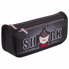 Пенал Юнландия Shark, 2 отделения, полиэстер, 21х6х9 см, черный (270271) Shark, 2 отделения, полиэстер, 21х6х9 см, черный (270271)