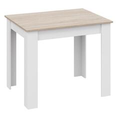 Обеденный стол Трия "Вегас", тип 1, 73х90х67 см, белый/дуб сонома светлый (250346) "Вегас", тип 1, 73х90х67 см, белый/дуб сонома светлый (250346)