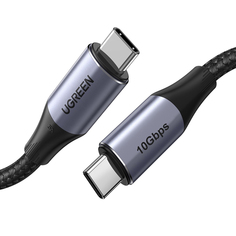 Кабель uGreen USB-C 3.1 Gen 2, 5A, PD, 100W Fast Charge, 1m (80150) USB-C 3.1 Gen 2, 5A, PD, 100W Fast Charge, 1m (80150)
