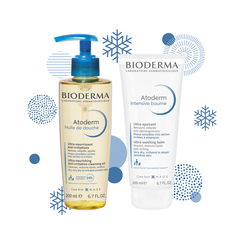 Косметика Новогодний набор «Очищение + Уход для сухой атопичной кожи» Bioderma