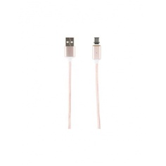 Дата-кабель Магнитный Red Line USB - Type-C, нейлоновая оплетка, розовый УТ000012855