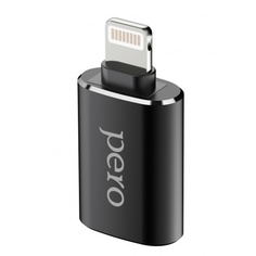 Адаптер PERO AD02 OTG LIGHTNING TO USB 3.0, черный ПЕРО