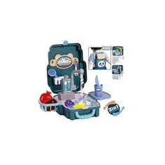 Набор Кухня (20 дет) KITCHEN BASIN на батарейках в рюкзаке Noname