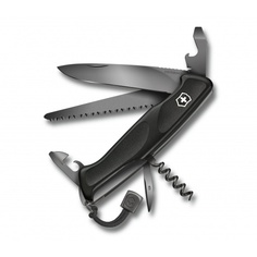 Нож Victorinox RangerGrip 55, 130 мм, 12 функций, черный 0.9563.C31P