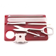 Мультитул Victorinox SwissCard Nailcare 0.7240.T Translucent Red
