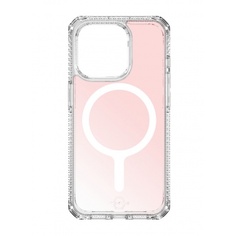 Чехол-накладка ITSKINS HYBRID R IRIDESCENT MagSafe для iPhone 15 Pro, розовый