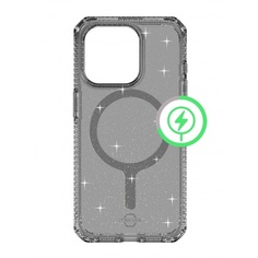 Чехол-накладка ITSKINS HYBRID R SPARK w/MagSafe для iPhone 15 Pro (6.1"), дымчатый