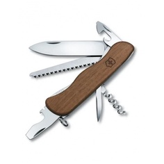 Нож Victorinox Forester, 111 мм, 10 функций, с фиксатором лезвия, деревянная рукоять