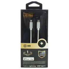 Кабель Cactus CS-LG.USB.C-1 USB Type-C (m)-Lightning (m) 1м белый блистер
