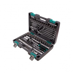 Набор инструментов, 1/2", 1/4", CrV, пластиковый кейс 82 предмета// Stels