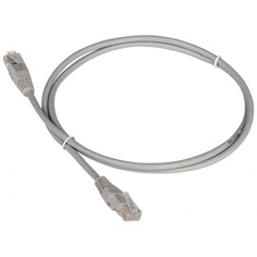 Патч-корд TWT TWT-45-45-1.0-GY UTP, кат.5e, 1.0 м, серый