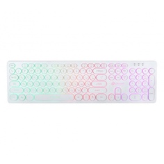 Клавиатура Oklick 420MRL белый