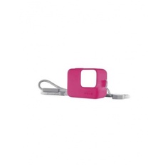 Силиконовый чехол с ремешком розовый GoPro ACSST-011 (Sleeve + Lanyard)