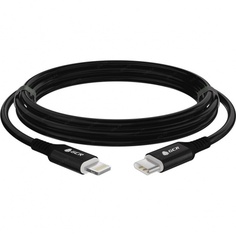 Кабель GreenConnect PREMIUM 1.5m TypeC/Lightning MFI POWER DELIVERY 18 W, черный силикон (GCR-53532)