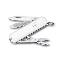 Нож-брелок Victorinox Classic SD Colors, 58 мм, 7 функций, "Falling Snow"