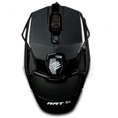 Игровая мышь Mad Catz R.A.T. 2+ чёрная (PMW3325, USB, 3 кнопки, 5000 dpi, красная подсветка)