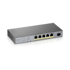 L2 коммутатор PoE+ для IP-видеокамер ZYXEL GS1350-6HP [GS1350-6HP-EU0101F]