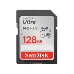Карта памяти SDXC 128GB SanDisk SDXC Class 10 UHS-I U1 Ultra R 140MB/s (SDSDUNB-128G-GN6IN)