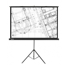 Экран напольный Cactus Triscreen CS-PST-127X127 черный