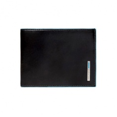 Кошелек Piquadro Blue Square, черный, 12,5x9x2 см PU257B2R/N