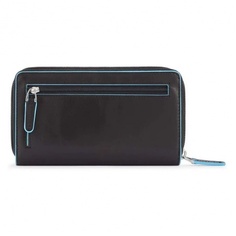 Кошелек женский Piquadro Blue Square черный, 3x17,5x10 см PD1354B2R/N