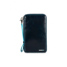 Мультипортмоне Piquadro Blue Square PP3246B2/BLU2 синий натур.кожа