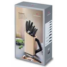 Набор ножей кухонных Victorinox Swiss Classic (6.7173.8) 8 шт черный
