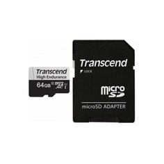 Карта памяти Transcend microSD 64GB (TS64GUSD350V) w/ adapter